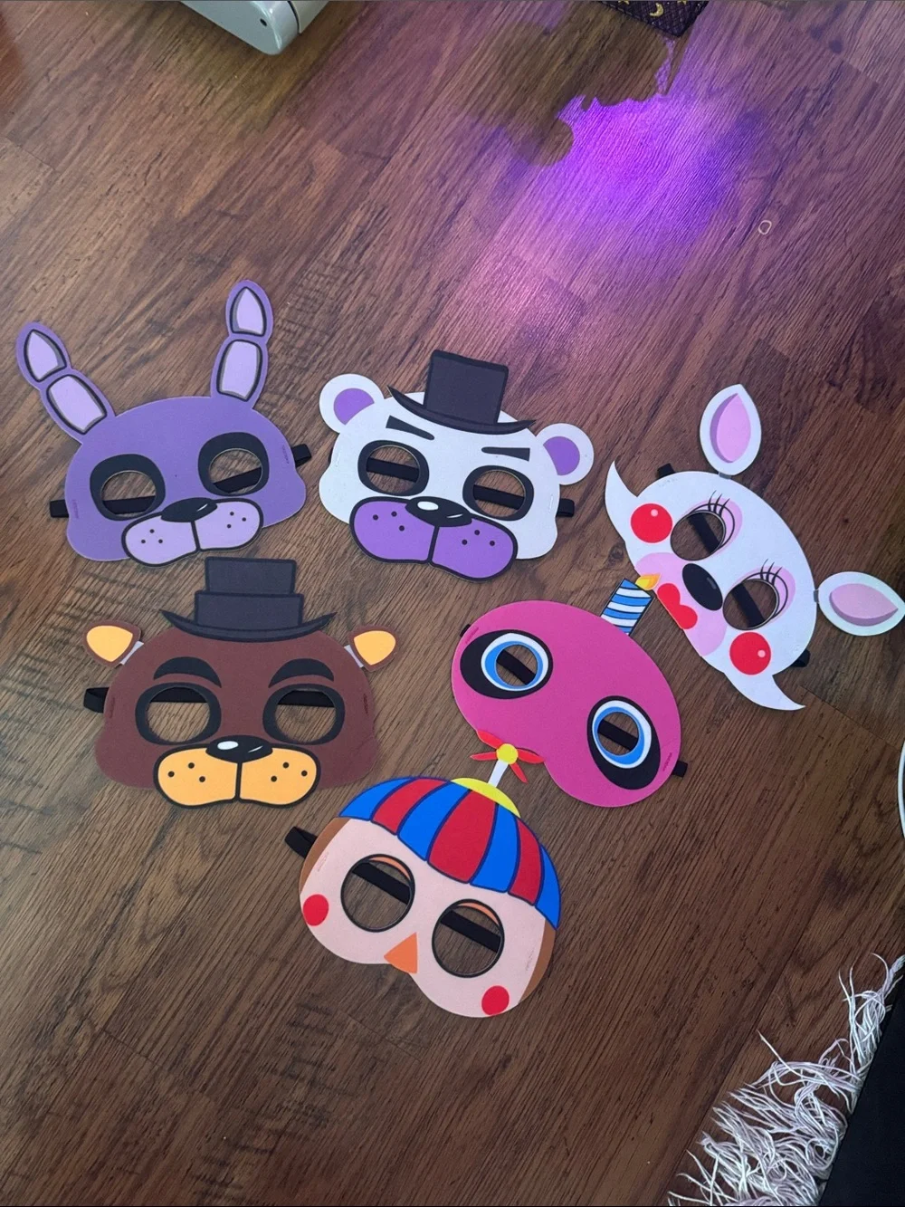 Party Animal Character Mask Set - Bright Multi-Color set of 11 C1.B.1R